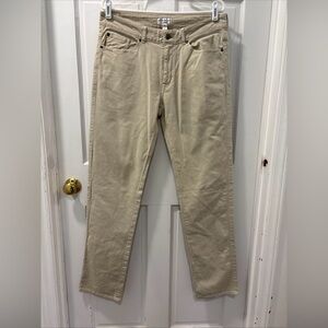 Peter Millar Khaki Cotton Chinos - Light Beige